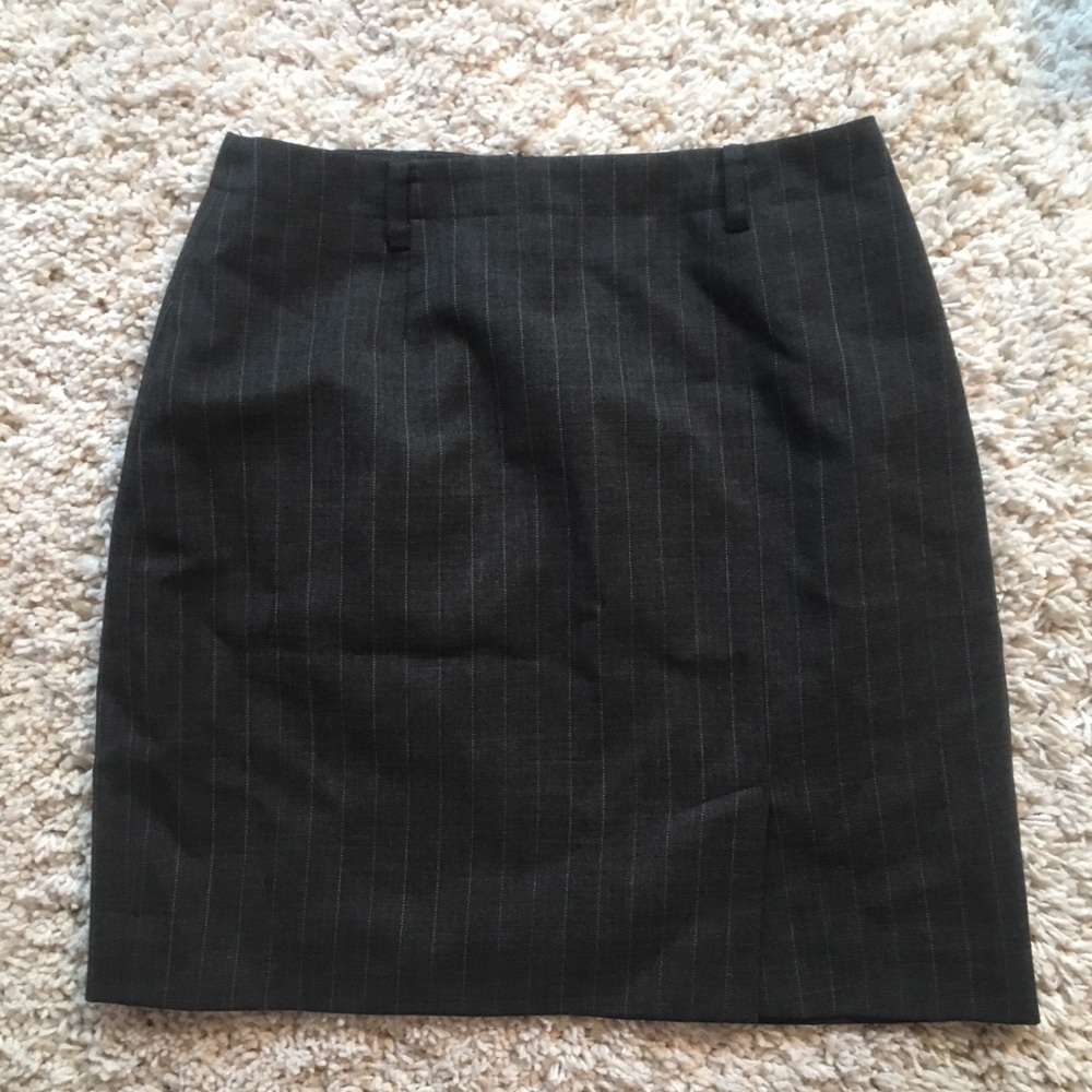 Pinstriped pencil work dress